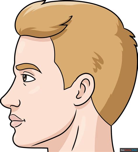 male side profile|side profile male drawing.